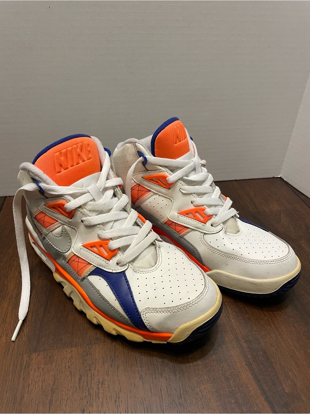 NIKE AIR Trainer SC HIGH Auburn Bo Jackson Vintage 12/07/2018 CJ0580-100 SZ 7Y
